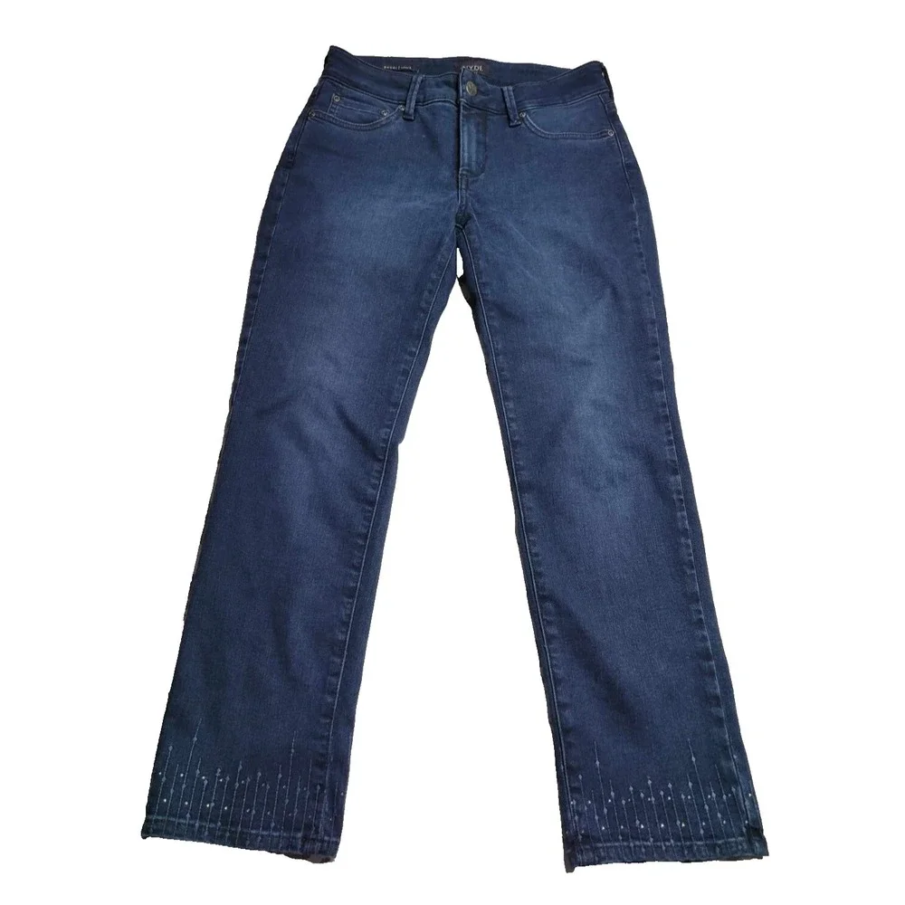 NYDJ Sheri Ankle Jeans Women's 4P Lift Tuck Technology Not Your Daughter's Jeans